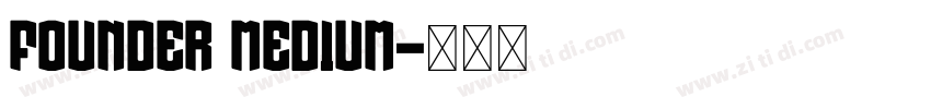 Founder Medium字体转换